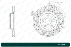 ���� ��������� ��������������� Toyota GBrake GFR21379L GFR21379L, �������� ����� GFR21379L ����