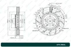 ���� ��������� ��������������� ����� G-brake (������ 43512-48120) GFR-21832L GFR21832L ����