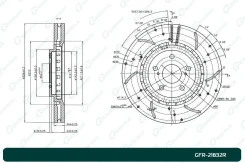 ���� ��������� ��������������� ������ G-brake (������ 43512-48120) GFR-21832R GFR21832R ����
