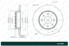 ���� ��������� G-brake GR-01351 Gbrake GR01351 GR01351 ����