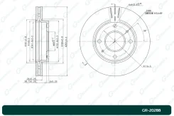 ���� ��������� HYUN/KIA FR Cerato 95-, Matrix 01-, ������ �������� GR20288 ����