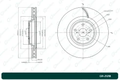 ���� ��������� ������������� ����� Lexus LS460 380mm G-Brake GR21218 GR21218 ����