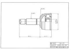 ���� �������� / /HDK ��� YRV 2000- K3VE 1.3; 20*47*24; DA-025; (TG-2825) 4342097402 0910025 4341097403 DA025 ����