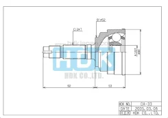 ���� �������� /HDK ��� Daihatsu Pyzar 1996-2002 /2WD; 22*52*24; DA-033; (TG-2833 TG-2833Z48 DA-033A48) DA033 DH33A48 NS31452H DA033 ����
