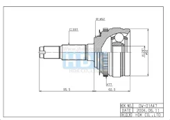 ���� �������� /������ /����� HDK ��� Espero 1991-1999 Lanos 1997- Nubira; 29*52*33; DW-001A47; 96298467 96257801 96486854 DW001A47 ����