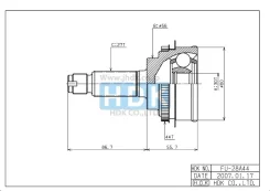 ���� (�������/ �����) Subaru Impreza 00-07 HDK ���. FU028A44, �������� FU028A44 ����