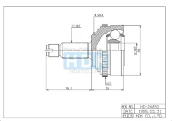 ���� �������� /HDK ��� Honda Civic 1995-2000, CR-V Orthia 1996-; 30*55*26; HO-024A50; (HO-E024A HO040A TG4424Z50) 44010SR3952 44010SR3953 44010ST7950...