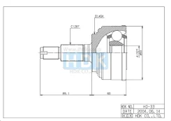 ���� �������� /�������� ������ /����� HDK ��� Honda CR-V 1997-2000 Inspire UA1 1995-1998 Prelude 1996-2001; HO-033; (HOE033A TG4433 TG4433Z50) HO33 HO...