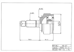 ���� �������� 27*52*26 (Honda Fit, Insight) HDK HO-067 CO-3694; 44014-TF6-N01; 44305-TF6-N01; 44306-TF6-N01; HO-67; HO-067; HO-E067; 0310-Cityat; HO-M...