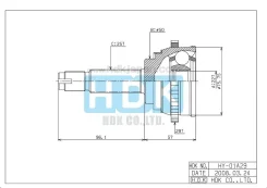 ���� �������� / �������� ������ /����� HDK ��� Hyundai Accent 1994-; 29 Z; HY-001A29; (HY-001 1210-001A29) 4950722E00 HY01A29 4950822E00 HY001A29 ����