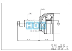 ���� �������� /������ ������ /����� HDK ��� KIA Clarus Carens 1996-; 24*56*28; KI-001; (2210-CLAR) 0K2C022510 0K2C32560X MZ101 KI001 ����