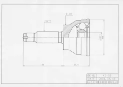 ���� �������� /������ ������ /����� HDK ��� KIA Optima Hyundai Sonata 1999-2001 MMC RVR 1992-1997; 23*60*27; KI-009; (TG-CVJ0002 1210-006) 4951038200...