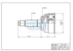 ���� �������� /������ /����� HDK ��� Mazda Familia 323 Eunos Presso Lantis Capella Telstar; 30*56*26; MA-026; F0152550X HDK ���. MA-026 MA026 ����