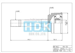 ���� �������� /�������� ������ /����� HDK ��� Bongo 236526; 23*65*26; MA-035; (TG-6835Z44 MA-035A44) MD1325600 MA035 ����