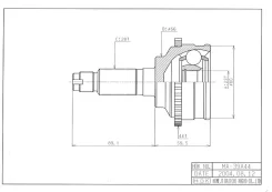 ���� �������� /�������� ������ /����� HDK ��� Capella 1997-2002; 23*56*28; MA-039A44; (TG-6839Z44) GG012560X MA039A44 ����