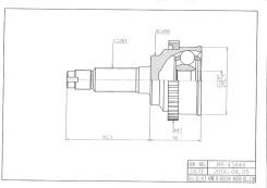���� �������� /�������� ������ /����� HDK ��� Mazda Premacy 1999-2004 CP8W CPEW; 29*56*26; MA-045A44; (TG-6845Z44 0510-045A44) FA512550XB HDK MA045A44...