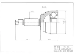 ���� �������� Mitsubishi Diamante F25A 4WD HDK MI023 ����