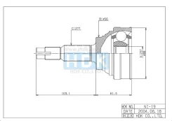 ���� �������� /�������� ������ /����� HDK ��� Avenir W10 1990-1993 Primera P11 1990-1997 Bluebird U12 1987-; 23*56*27; NI-019; (TG-7419 TG7419Z42 NI01...