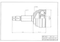 ���� �������� /�������� ������ /����� HDK ��� Nissan Bluebird U13 1991-1996 Primera Wagon 1997-2001; 25*56*27; NI-035; 391000E510 391000E515 0210065A4...