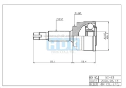 ���� �������� /�������� ������ /����� HDK ��� Nissan K11 1992- CG10DE; 19*48*23; NI-043; 3910041B00 NI043 ����