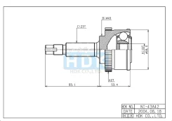 ���� �������� /�������� ����� /������ HDK ��� Nissan March K11 1992-2002 Cube Z10; NI-043A42; (TG-7443Z42 0210-043 0210-043A42) 0210043A42 0210043 391...