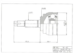 ���� �������� /������ /����� HDK ��� Nissan Almera Tino 1998-2003 V10M; 27*56*27; NI-082; (TG-7482Z44 TG-7482 841015) 392115V010 NI082 ����