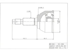 ���� �������� /HDK ��� Nissan Japan X-Trail DNT31 2008-2008 2.0L M9R /Europa X-Trail /T31 2.0L M9R; 36*56.3*29; NI-096; (TG-7496) 39211JG72B 39211JG74...