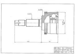 ���� ������� ABS, Made in Japan HDK NI105A44 NI105A44 ����