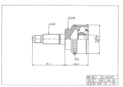 ���� �������� /�������� ����� /������ HDK ��� ALTO Wagon R KEI; SU-024A43; (TG-9224Z43) 4410276G62 SU024A43 SU024A43 ����