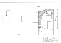 ���� �������� /�������� ������ /����� HDK ��� Toyota Land Cruiser LC80 1994-1996 1HDF 1HZT 1FZFE; TO-030A48; (TG-9530Z48 0110-015A48) 4340560070 TO030...