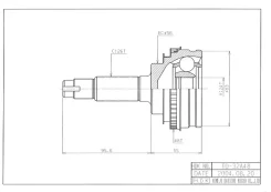 ���� �������� /������ ������ /����� HDK ��� Toyota Camry 1990-1994 SV32 SV33; 24*56*26; TO-032A48; 4341032281 TO032A48 ����