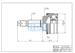 ���� �������� Toyota Avensis ZZT/AT220 97-03 HDK TO051A48 TO051A48 ����