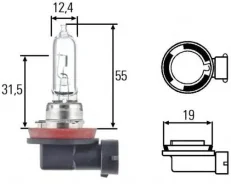 ����� H9 12V 65W T11 Hella 8GH008357001 ����