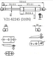 ����������� ��������� Toyota Corolla ���������, Sprinter Carib (AE11#) 96-02, Avenir W11, Expert, �� V2162245 ����