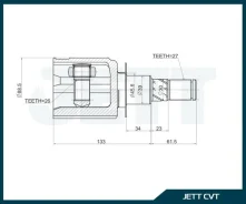 ���� ���������� JETT V40-1075 JETT V401075 V401075 ����
