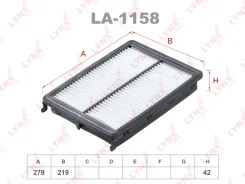 ��������� ������ ��� KIA Optima 15- LYNXauto LA-1158 LA1158 ����