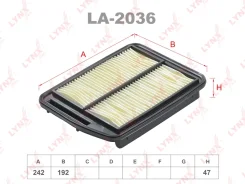 ��������� ������ ��� Honda Odyssey, Honda Elysion 2.4 LYNXauto LA-2036 LA2036 ����
