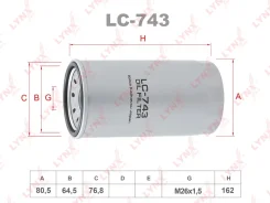 ������ �������� LYNXauto LC743 LC743 ����