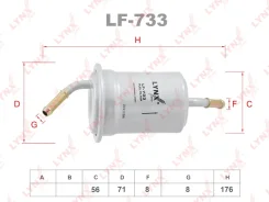��������� ������ ��� Mazda 323, KIA Sephia, Mazda Demio LYNXauto LF-733 LF733 ����