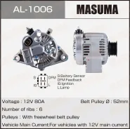 ��������� Masuma AL-1006 Toyota (12V/80A) 27060-50300,27060-50300-84 Masuma AL1006 AL1006 ����