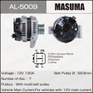 ��������� Honda / K20A6, K20A8, K20Z2, K24Z4 (14V/100A) Masuma AL5009 AL5009 ����