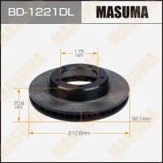 ���� ��������� Toyota LC ���. ���. Masuma BD1221DL ����