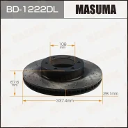 ���� ��������� Toyota Prado �����. ���. ������. Masuma BD1222DL ����
