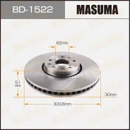 ���� ��������� Lexus GS460/430/350 �����. ���. Masuma BD1522 ����