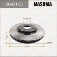 ���� ��������� Nissan Qashqai+2 09- �����. (� ����. 2 ��. ) Masuma BD2108 ����