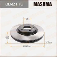 ���� ��������� Masuma, front Nissan Dualis Japan/ J10 10- [��.2] Masuma, �������� BD2110 ����