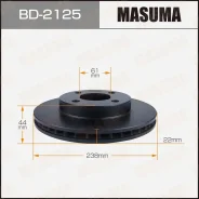 ���� ��������� Nissan March -10 �����. Masuma BD2125 ����