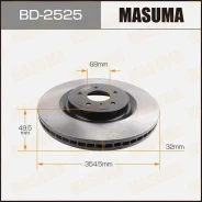 ���� ��������� Infiniti M37/56 FX35/50 �����. Masuma BD2525 ����