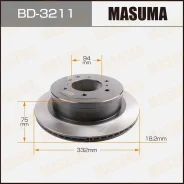 ���� ��������� Mitsubishi Pajero ���. Masuma BD3211 ����