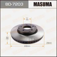 ���� ��������� Masuma, front Suzuki Vitara, Grand Vitara [��.2] Masuma, �������� BD7203 ����